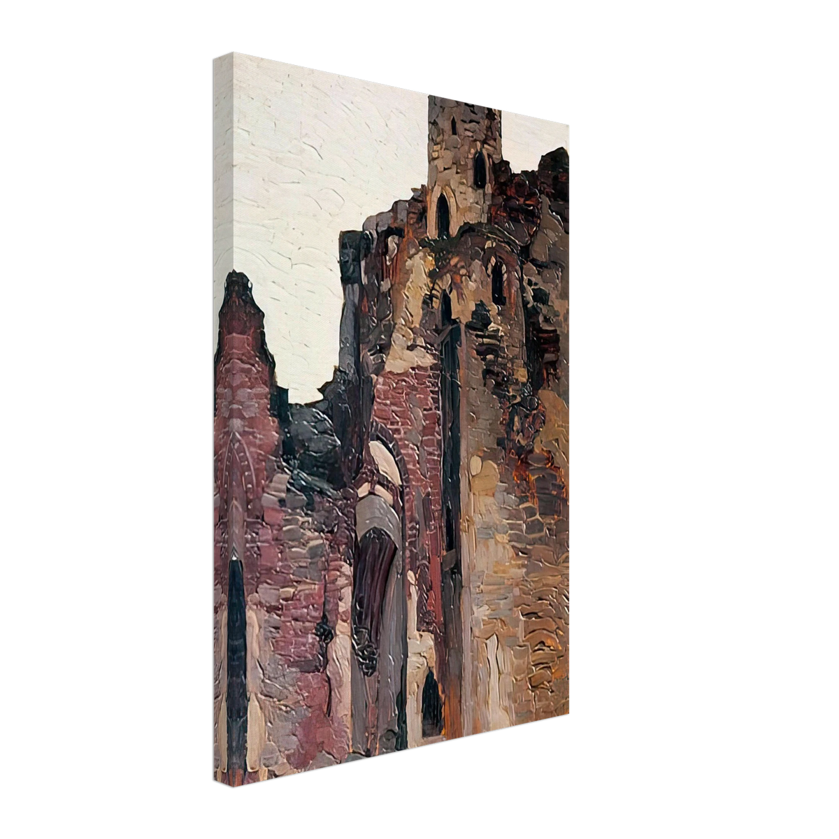 Wenden. Ruins of Chapel by Nicholas Roerich, canvas