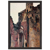 Wenden. Ruins of Chapel by Nicholas Roerich, framed poster, view 2