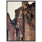 Wenden. Ruins of Chapel by Nicholas Roerich, framed poster, view 3