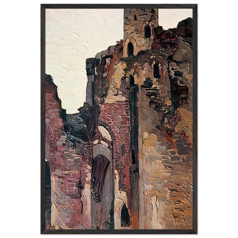 Wenden. Ruins of Chapel by Nicholas Roerich, framed poster