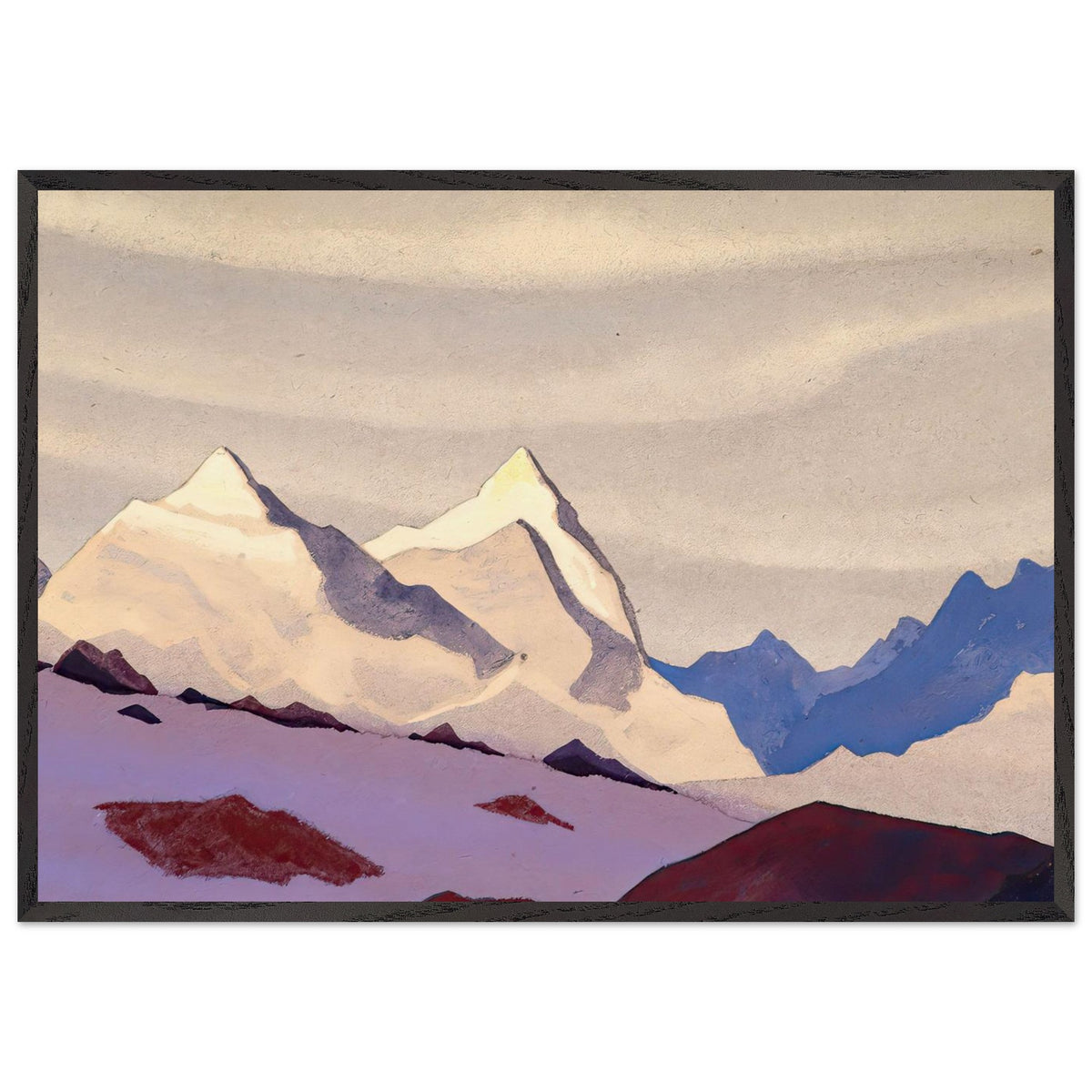 Western Himalayas by Nicholas Roerich, framed poster, view 3