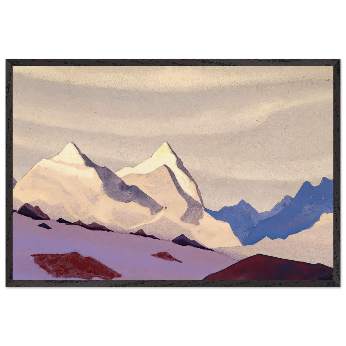 Western Himalayas by Nicholas Roerich, framed poster