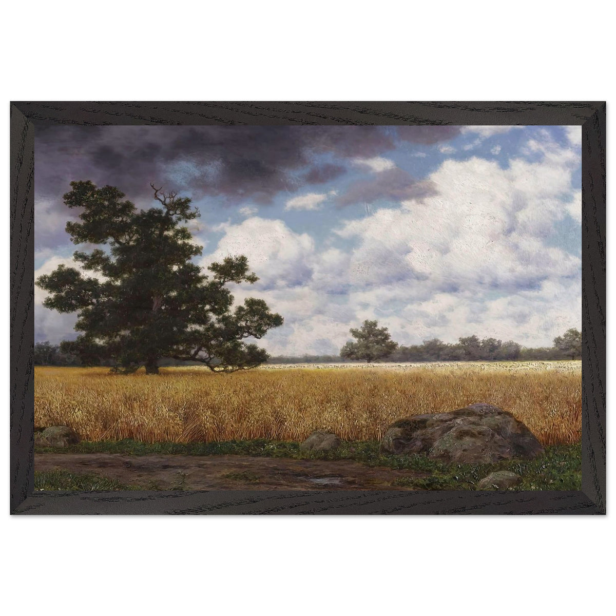 Wheatfields by Ivan Fedorovich Choultse, framed poster, view 2
