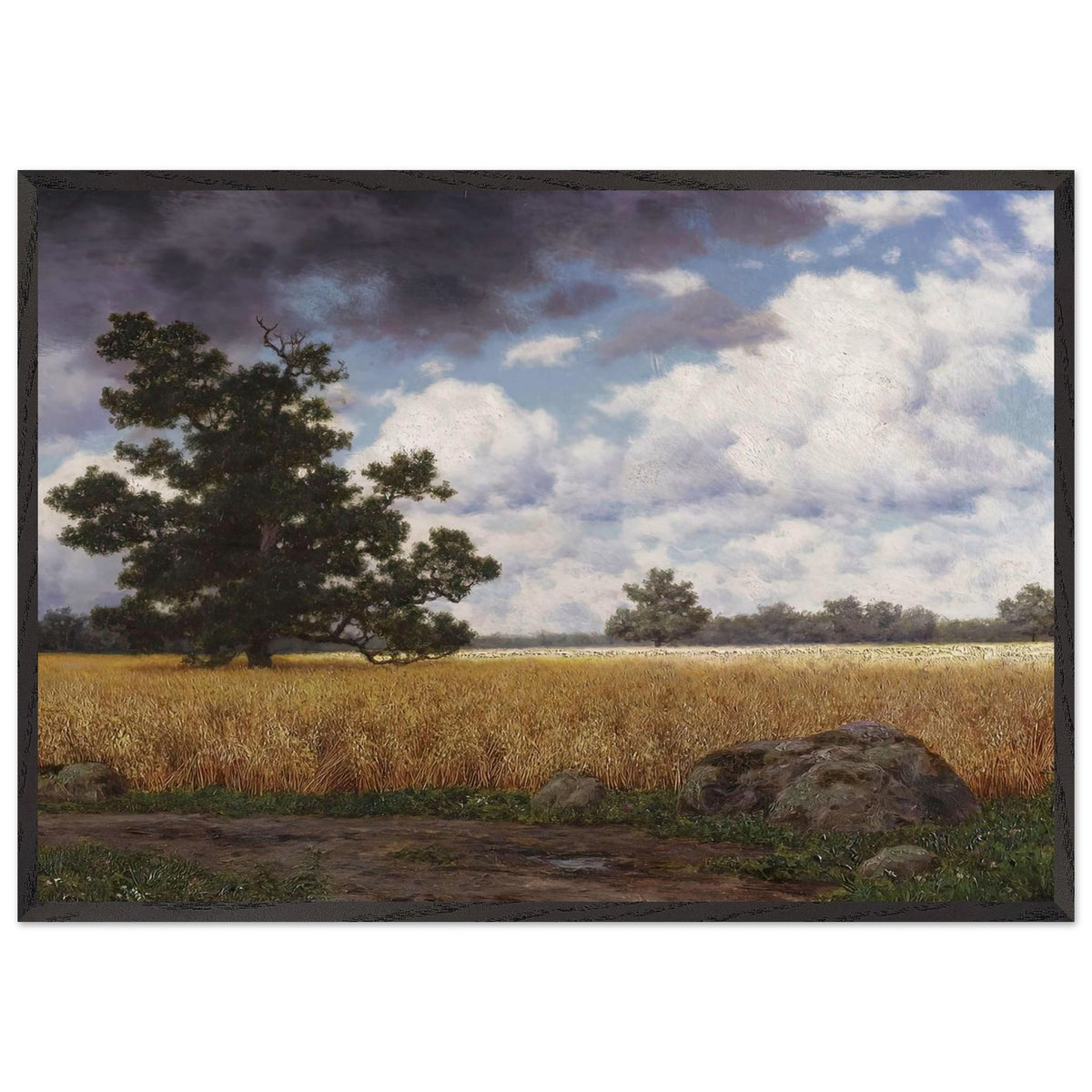 Wheatfields by Ivan Fedorovich Choultse, framed poster, view 3