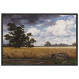 Wheatfields by Ivan Fedorovich Choultse, framed poster