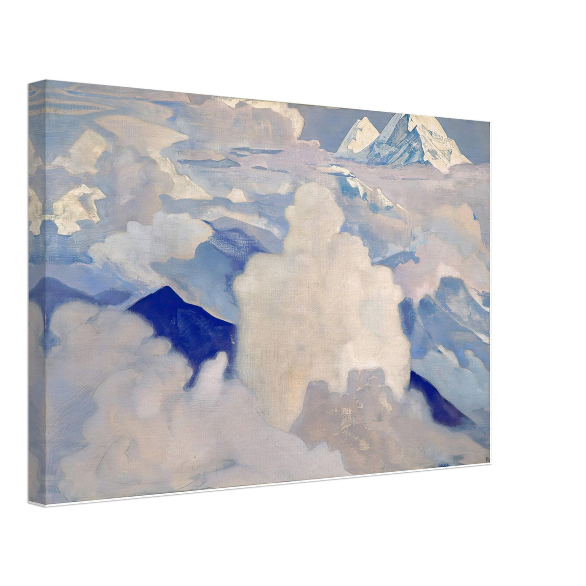 White and Celestial by Nicholas Roerich, canvas