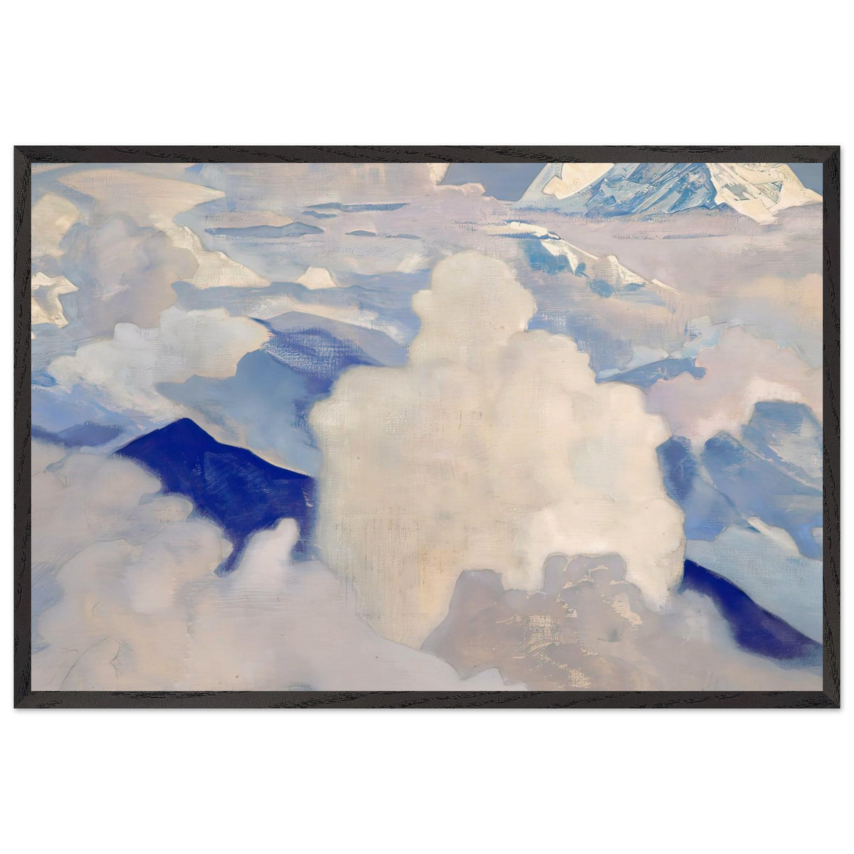 White and Celestial by Nicholas Roerich, framed poster