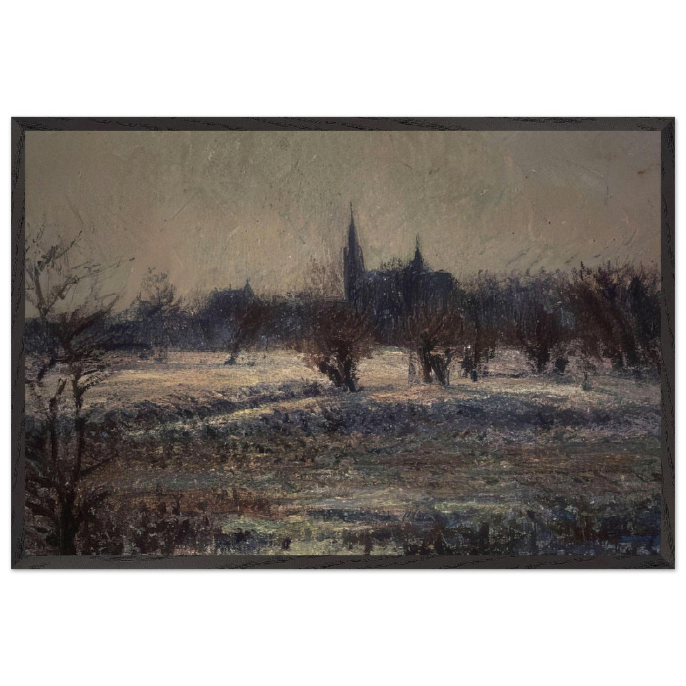 White Frost by Gustave Loiseau, framed poster