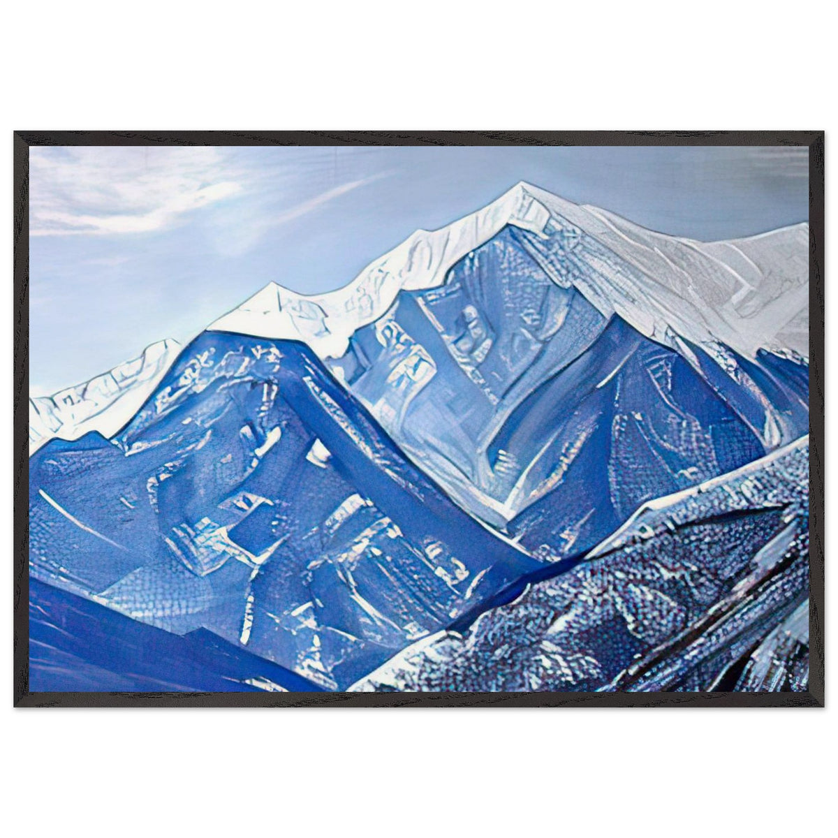 White Himalayas by Nicholas Roerich, framed poster, view 3