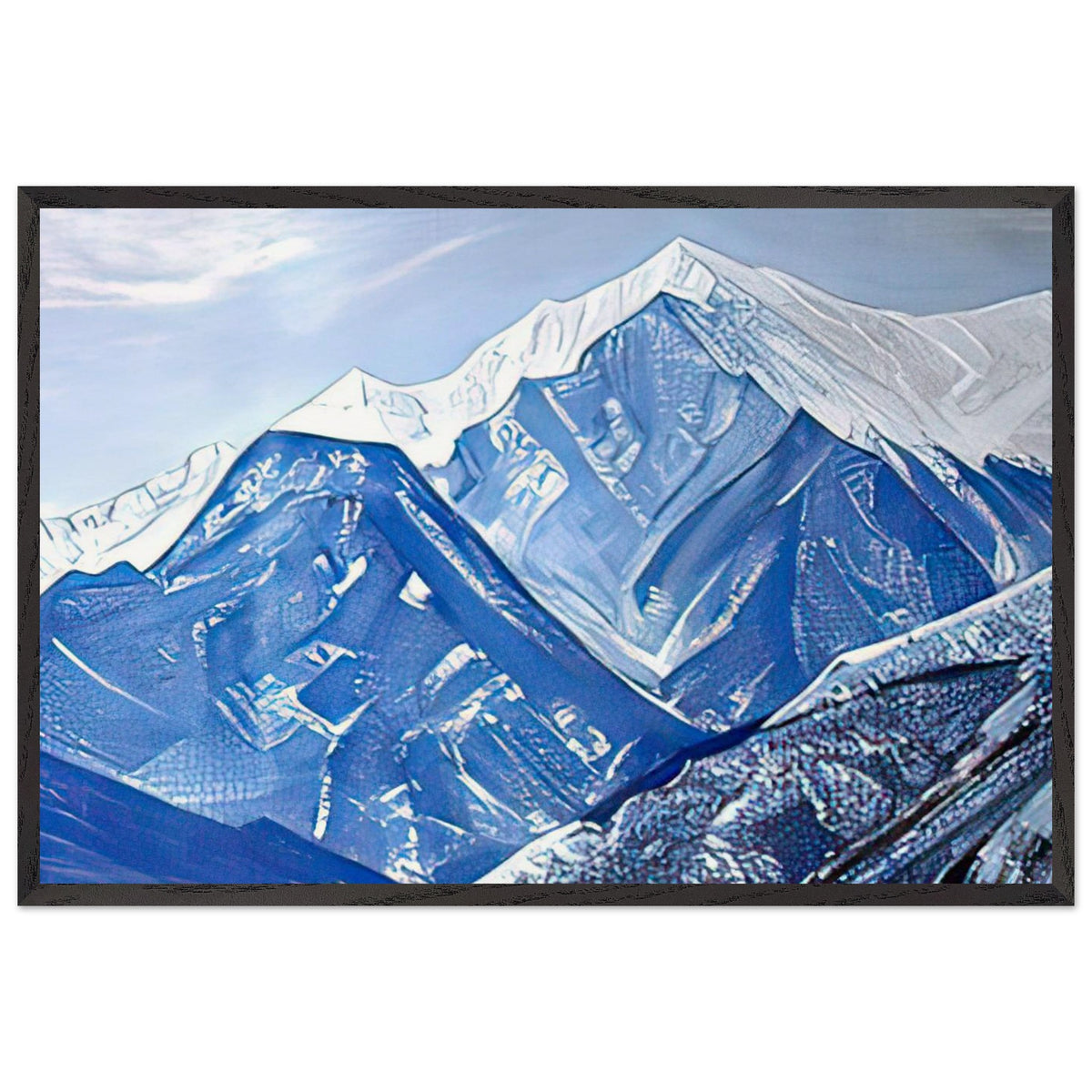 White Himalayas by Nicholas Roerich, framed poster