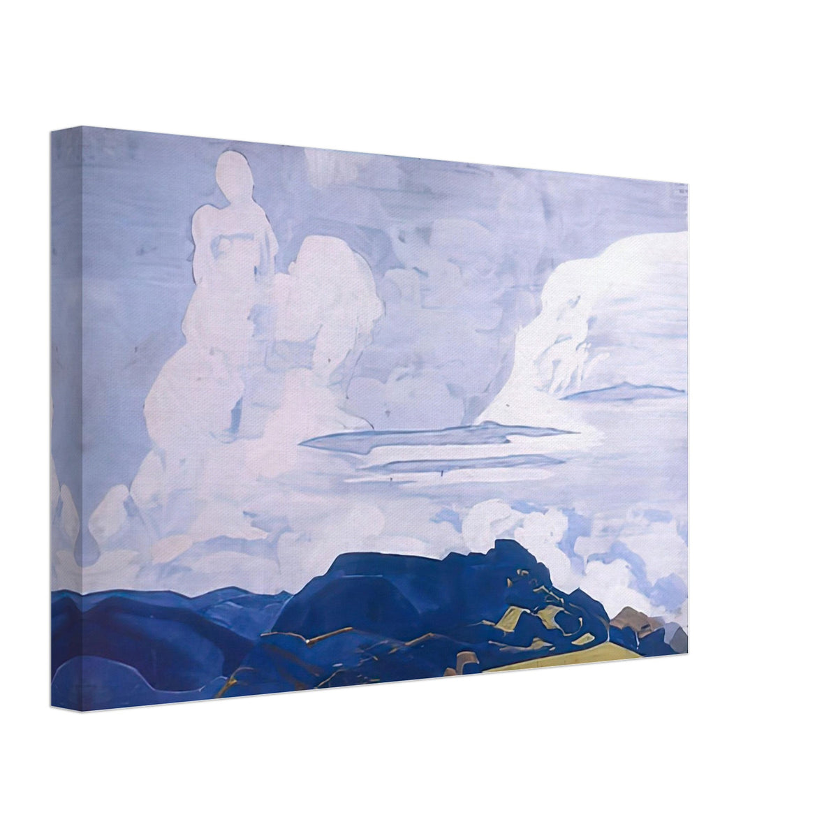 White Horsemen by Nicholas Roerich, canvas, view 2