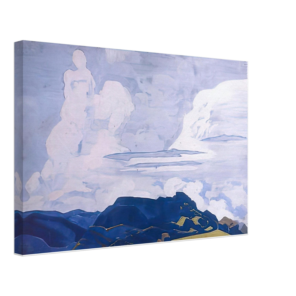 White Horsemen by Nicholas Roerich, canvas