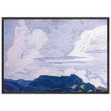 White Horsemen by Nicholas Roerich, framed poster, view 3