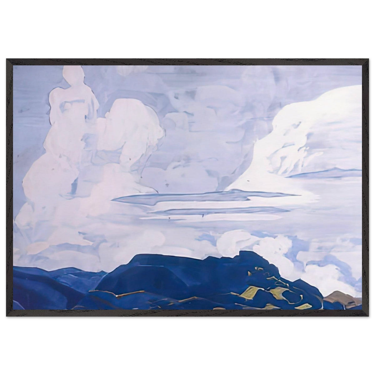 White Horsemen by Nicholas Roerich, framed poster, view 3