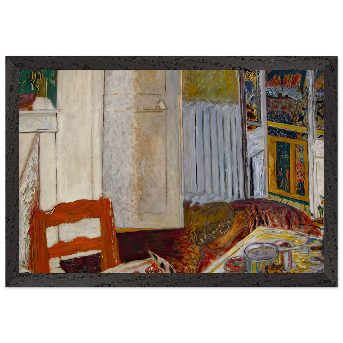 White Interior by Pierre Bonnard, framed poster, view 2