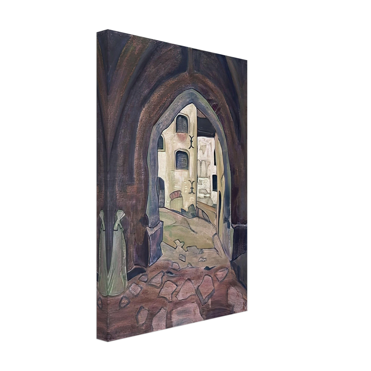 White Lady by Nicholas Roerich, canvas, view 2