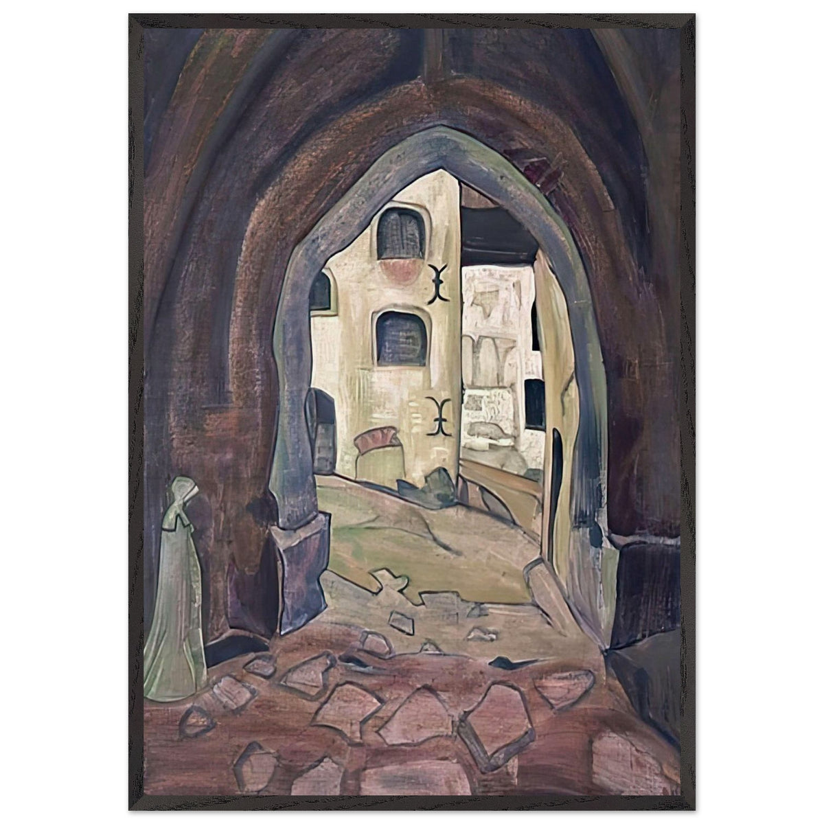 White Lady by Nicholas Roerich, framed poster, view 3