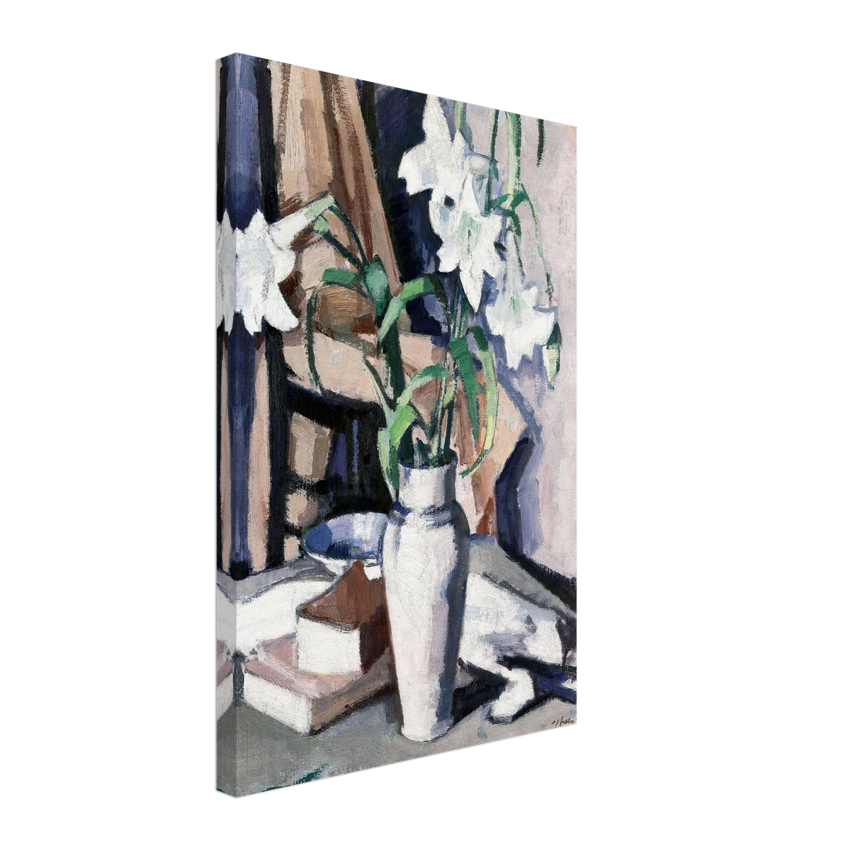 White Lilies by Samuel Peploe, canvas