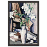 White Lilies by Samuel Peploe, framed poster, view 2