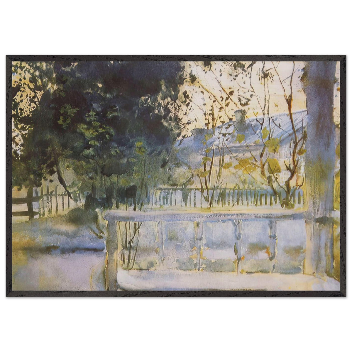 White Night. Sergievo by Konstantin Somov, framed poster, view 3