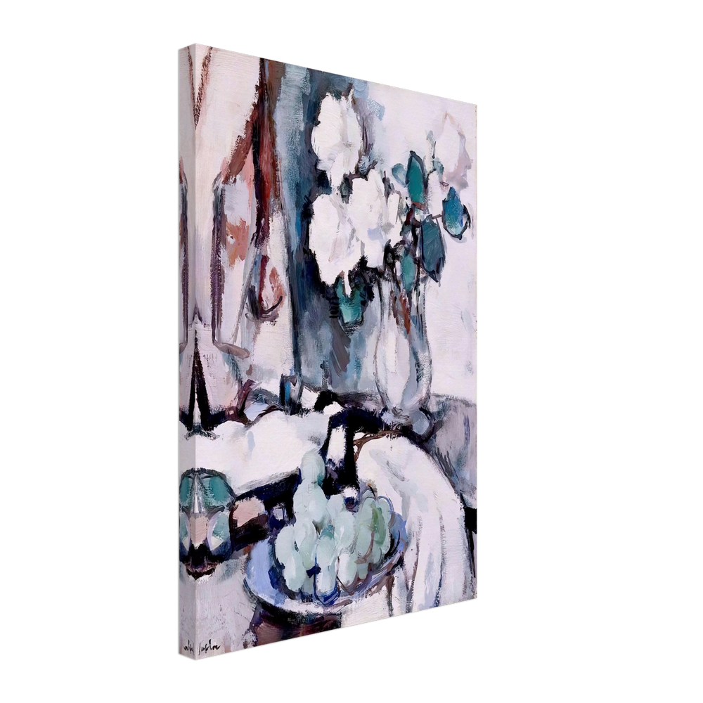 White Roses and Grapes by Samuel Peploe, canvas
