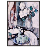 White Roses and Grapes by Samuel Peploe, framed poster, view 3
