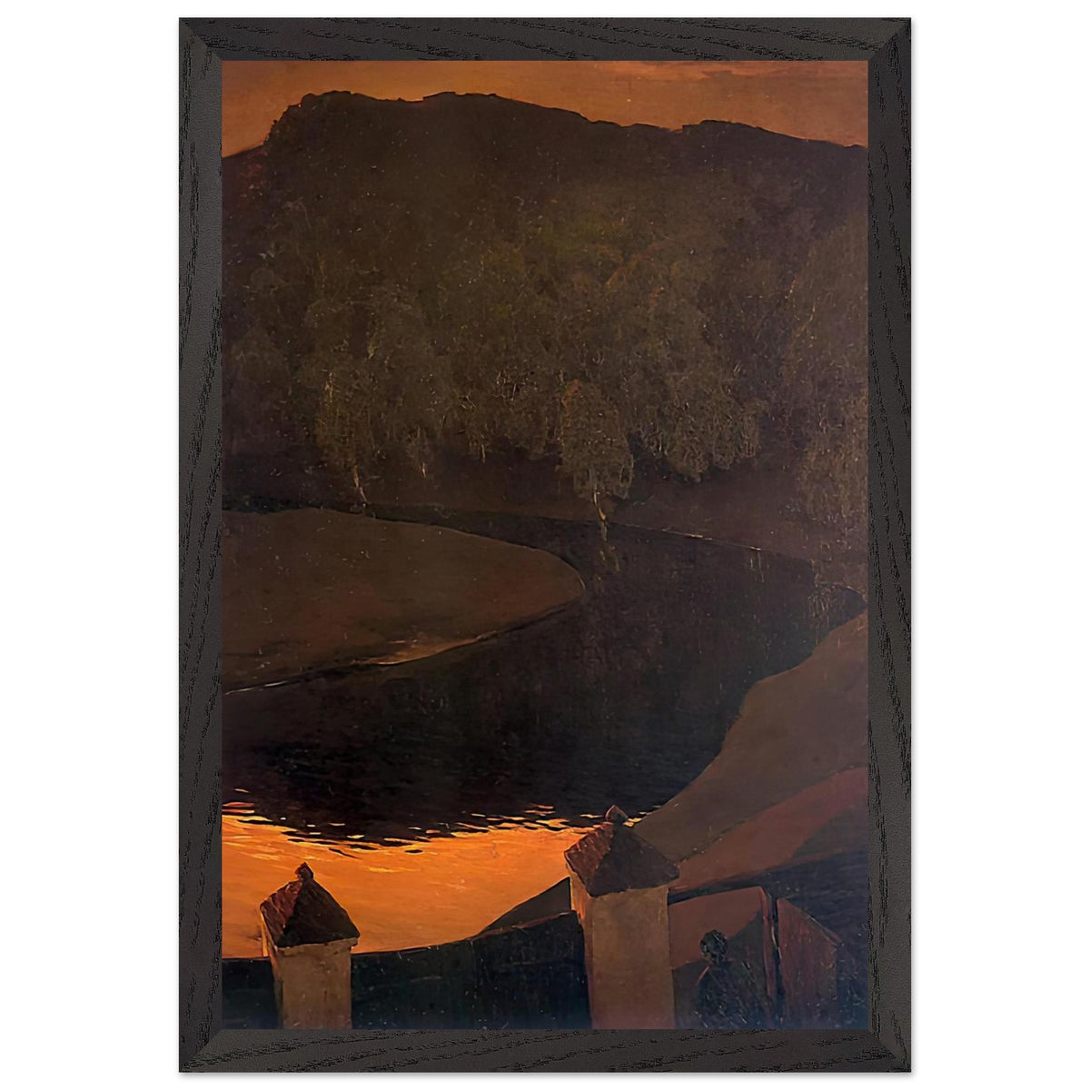 Wieczór, Wilejka by Ferdynand Ruszczyc, framed poster, view 2