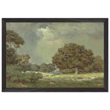 Wildflowers Under Grey Skies (the Coming Storm) by Granville Redmond, framed poster, view 2