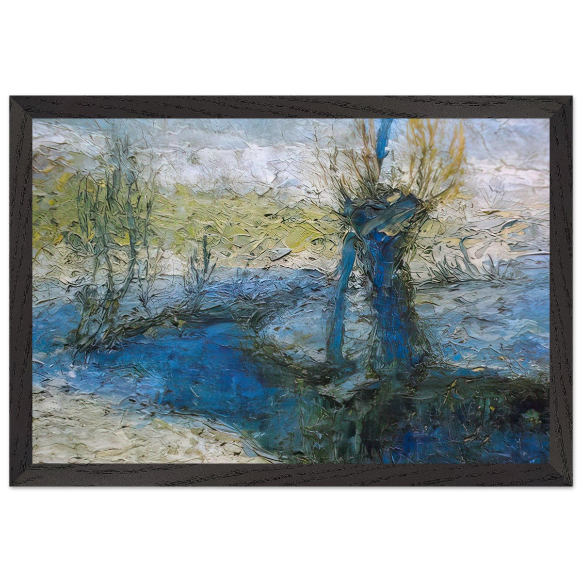 Willows along the stream by Ivan Grohar, framed poster, view 2