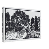 Willows near Novosilviysky Bridge by Anna Ostroumova-Lebedeva, canvas
