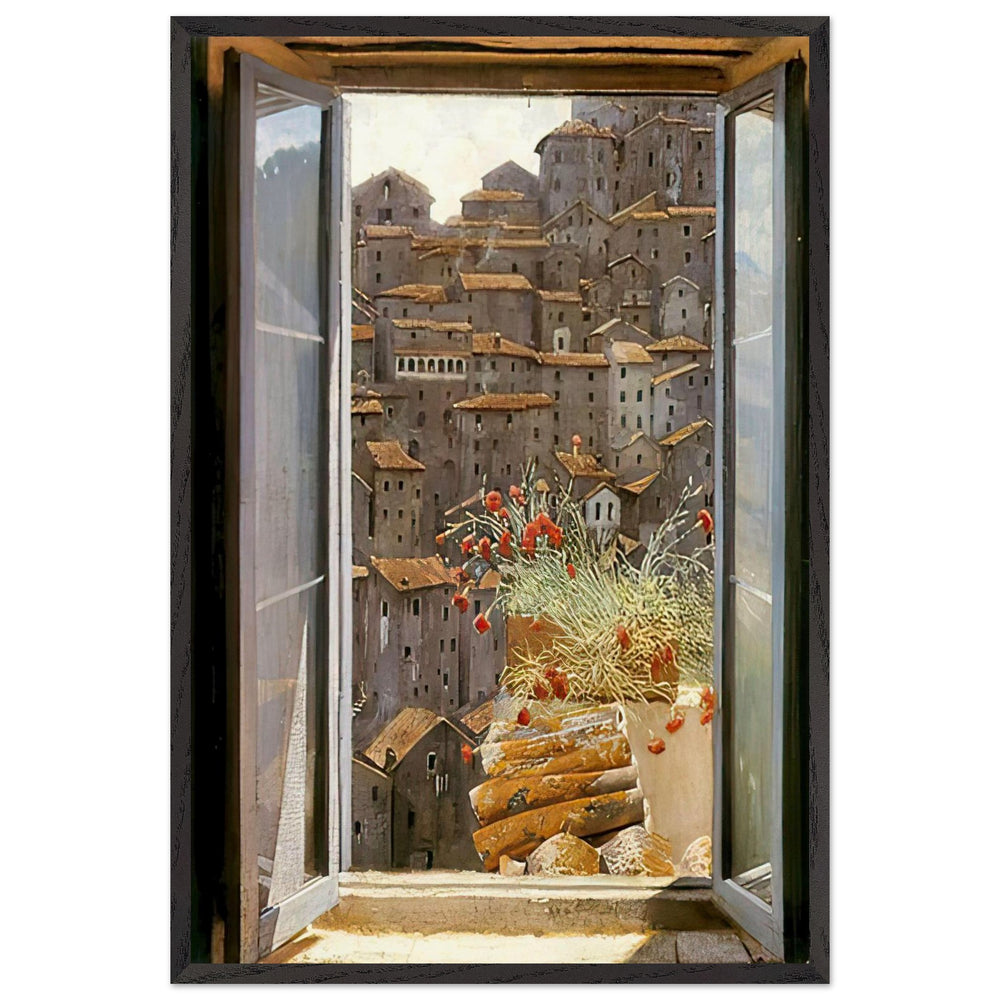 Window View by Edward Okuń, framed poster