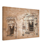Windows of the House of XVII Century by Nicholas Roerich, canvas