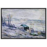 Windy Day, Bronx River by Ernest Lawson, framed poster