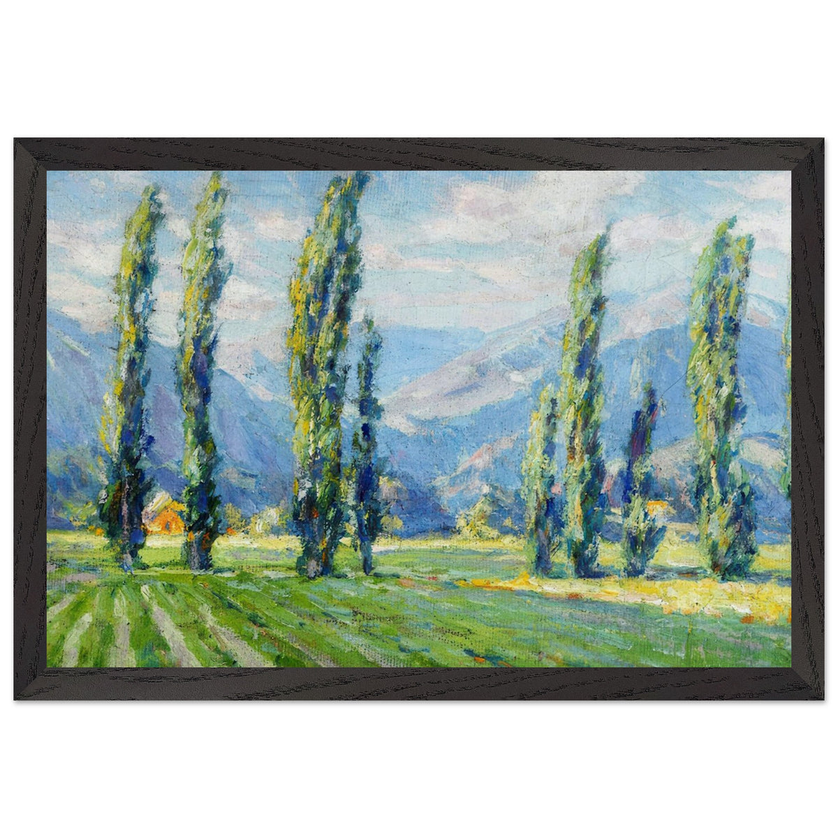 Windy Day, Pasadena by Benjamin Brown, framed poster, view 2