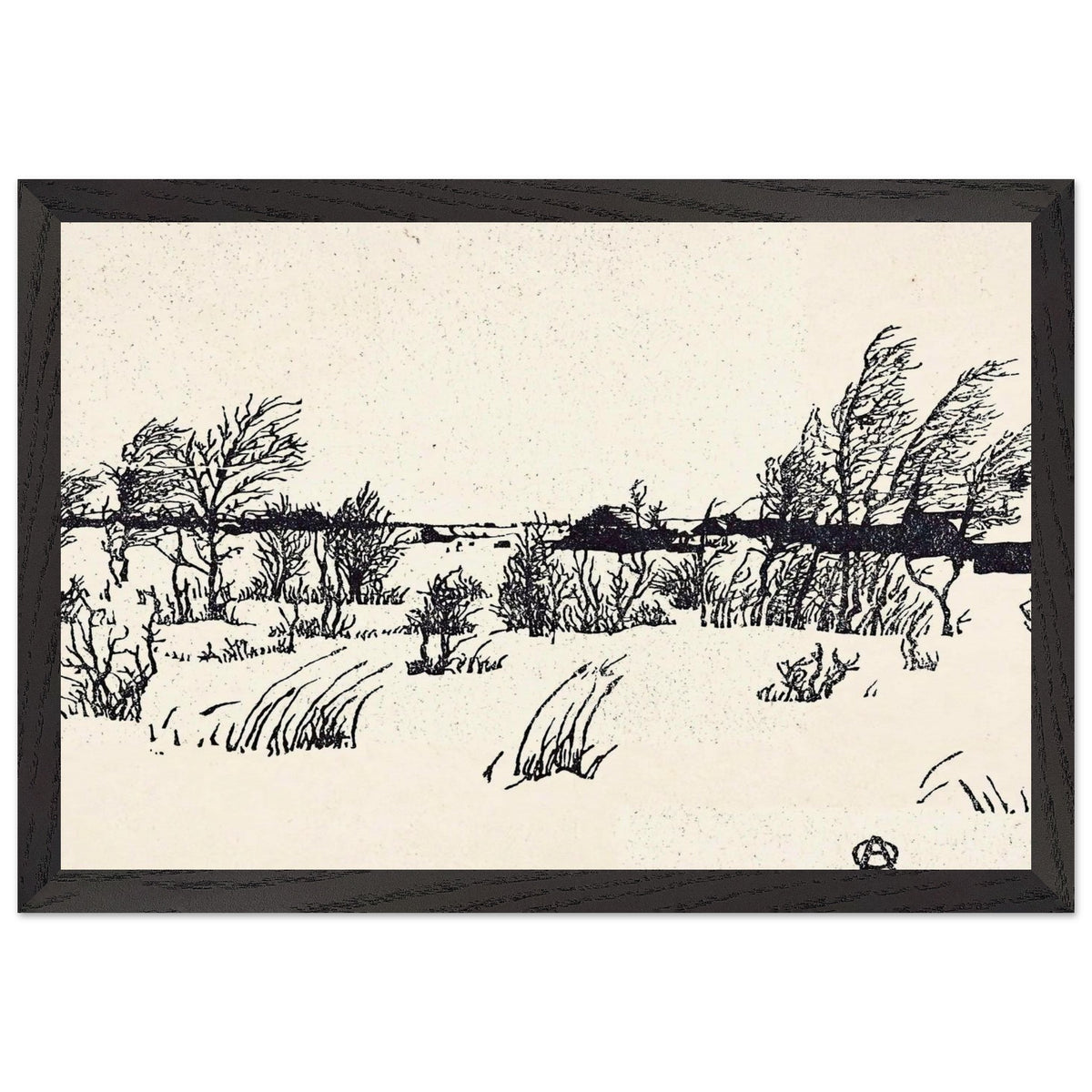 Winter by Anna Ostroumova-Lebedeva, framed poster, view 2
