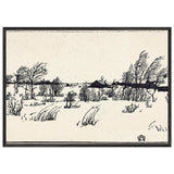 Winter by Anna Ostroumova-Lebedeva, framed poster, view 3