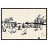 Winter by Anna Ostroumova-Lebedeva, framed poster