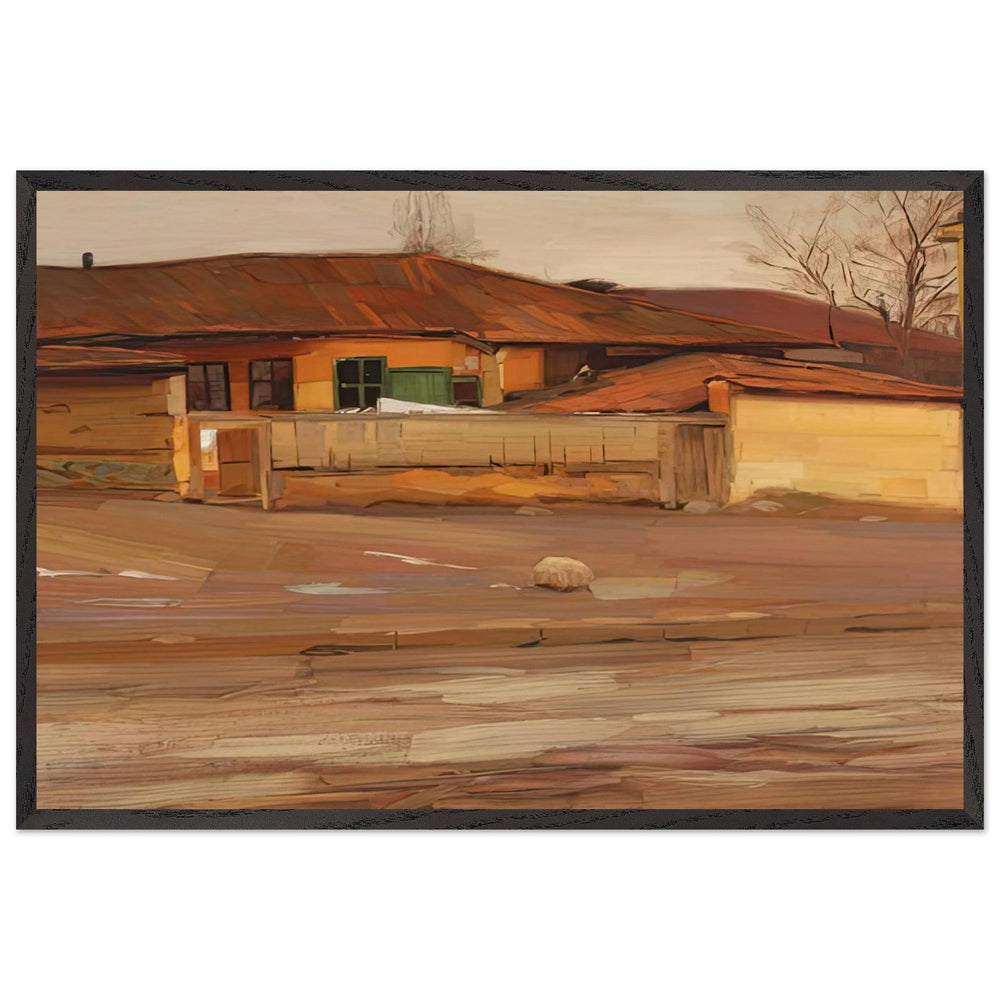 Winter End by Constantin Artachino, framed poster