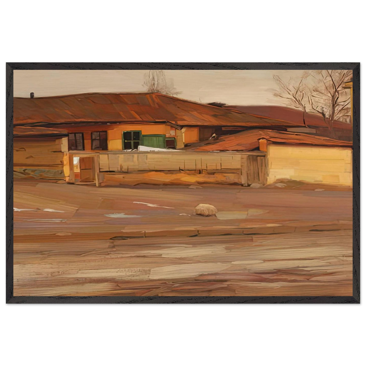 Winter End by Constantin Artachino, framed poster