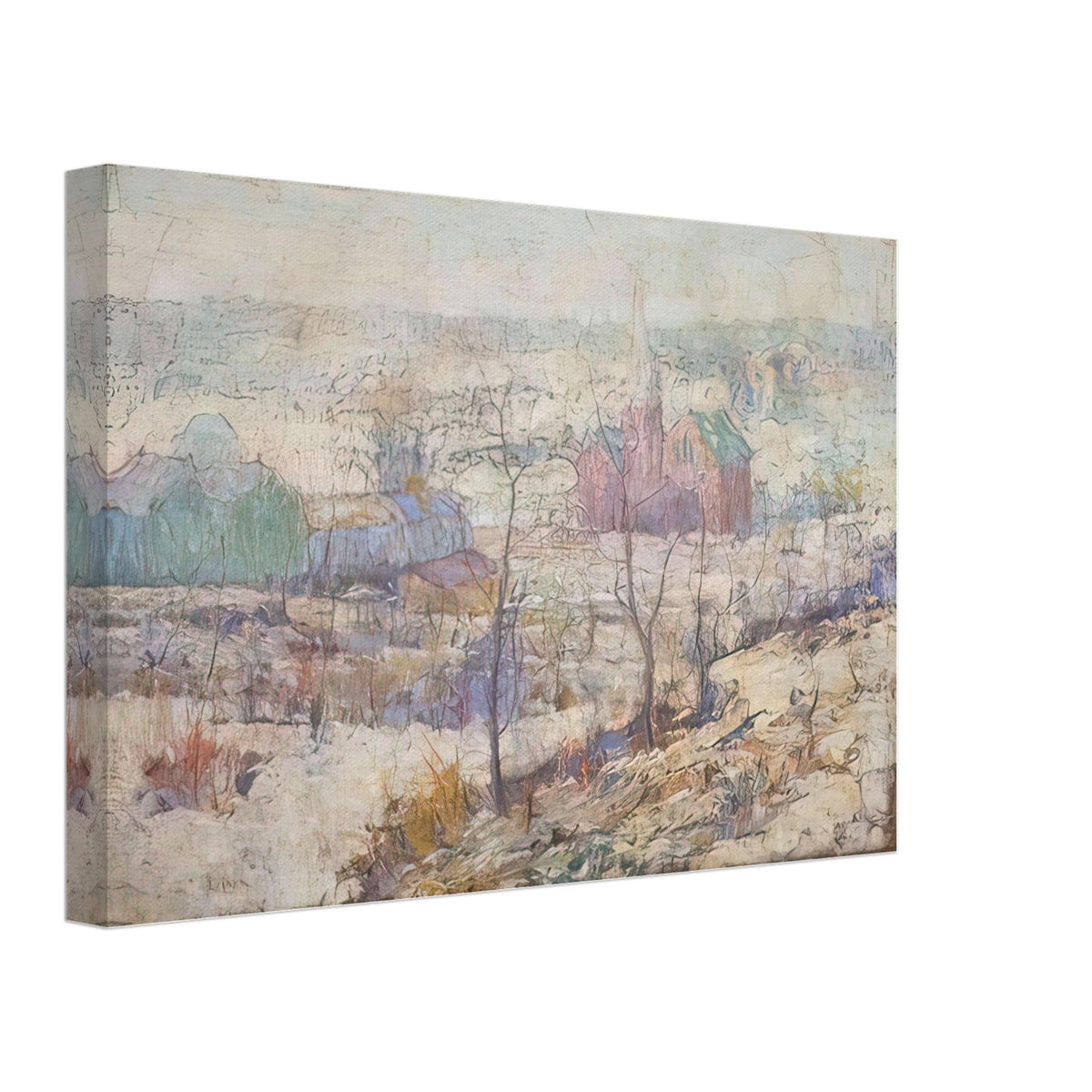 Winter by Ernest Lawson, canvas, view 2