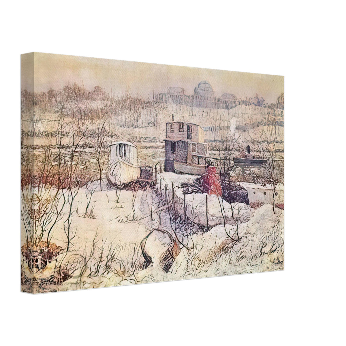 Winter by Ernest Lawson, canvas, view 2