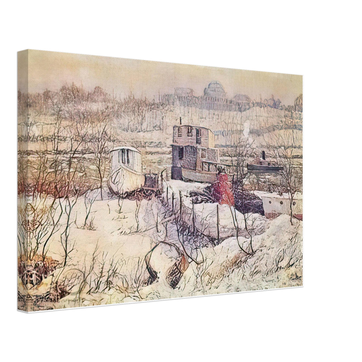 Winter by Ernest Lawson, canvas