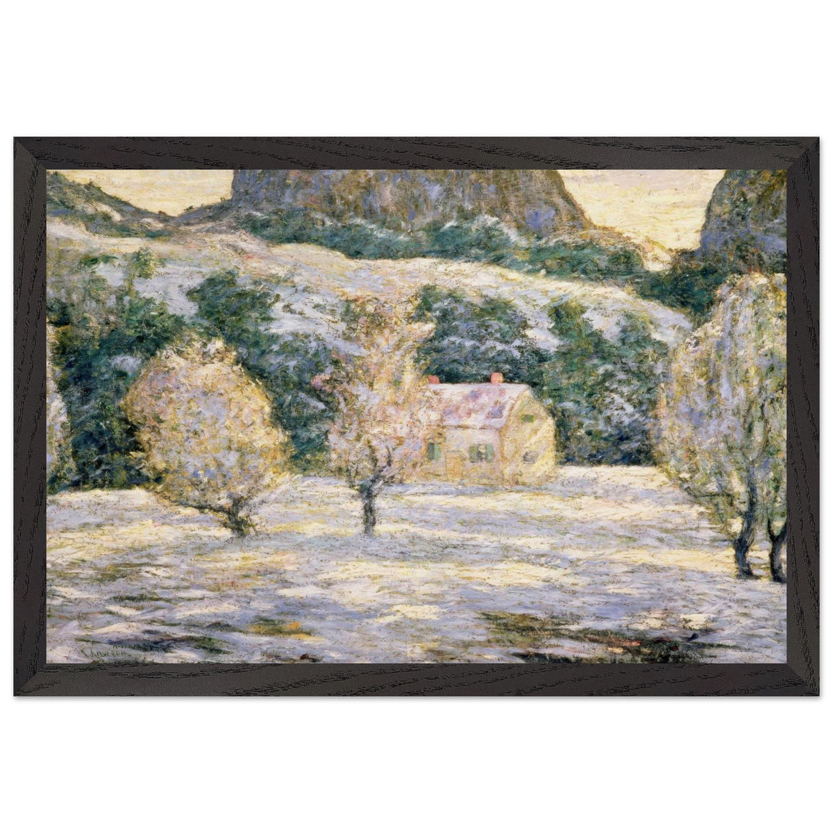 Winter by Ernest Lawson, framed poster, view 2