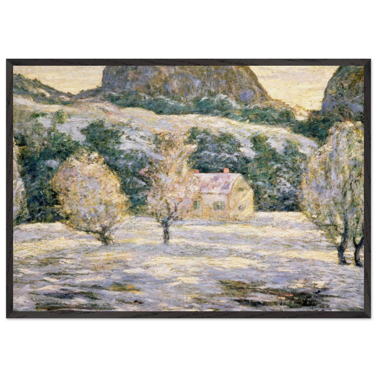Winter by Ernest Lawson, framed poster, view 3