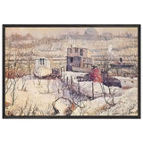 Winter by Ernest Lawson, framed poster
