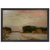 Winter in Worpswede by Hans am Ende, framed poster, view 2
