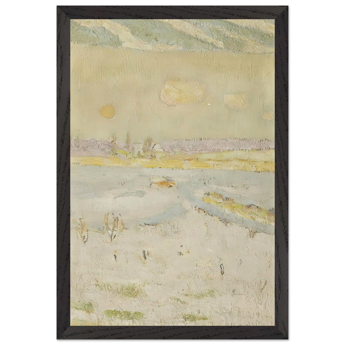 Winter landscape by Cuno Amiet, framed poster, view 2