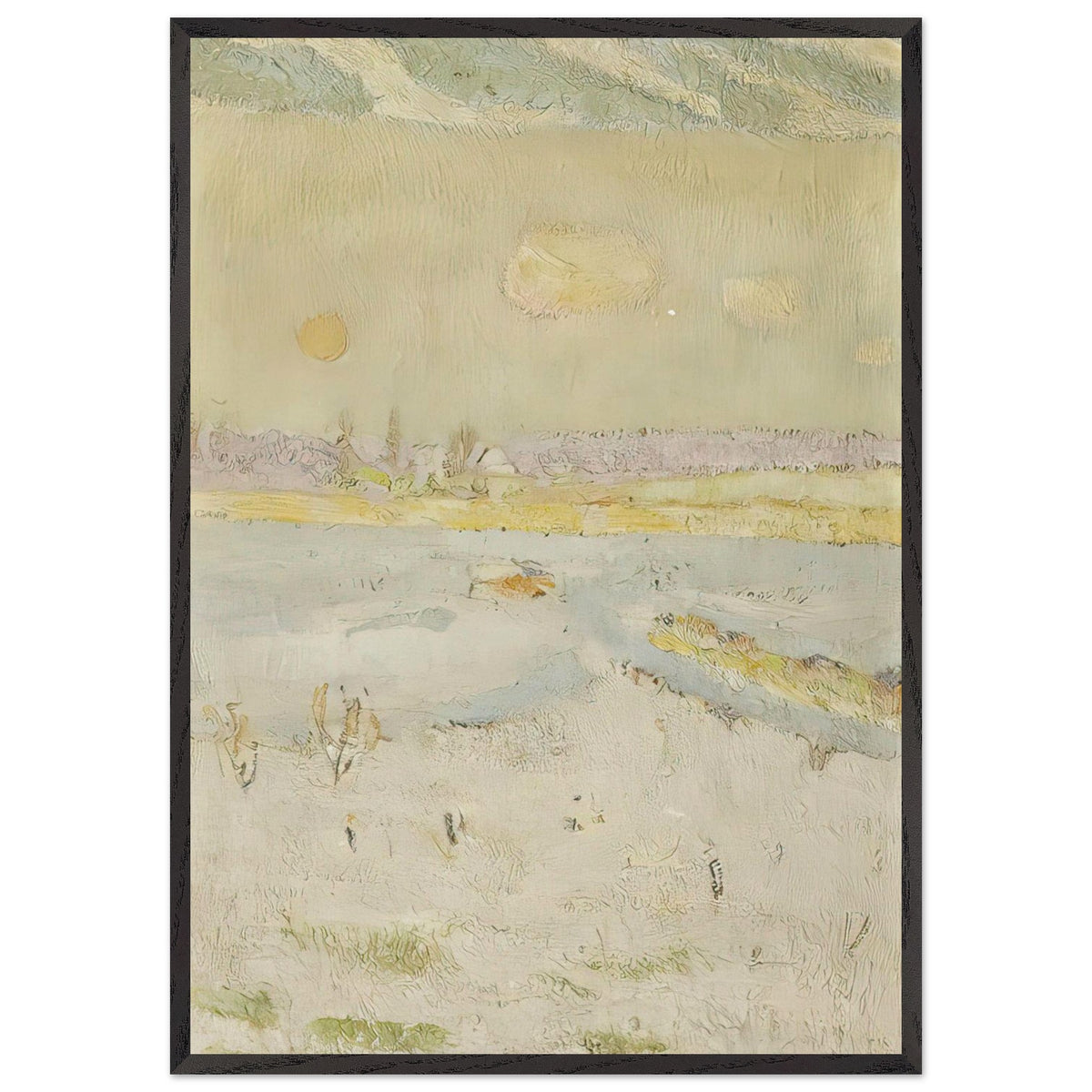 Winter landscape by Cuno Amiet, framed poster, view 3