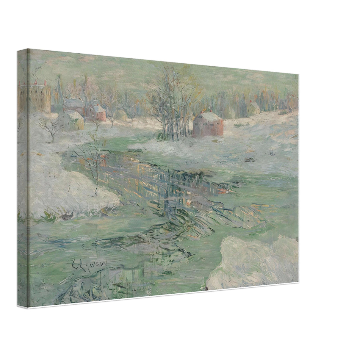Winter Landscape by Ernest Lawson, canvas