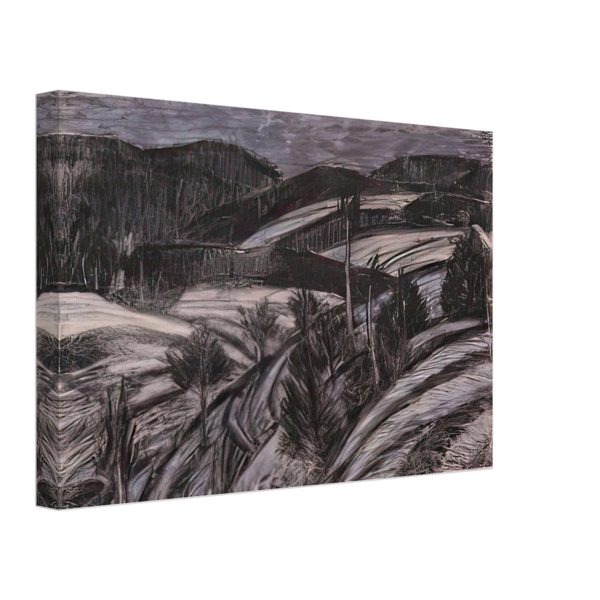 Winter Landscape by Istvan Nagy, canvas, view 2